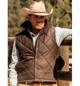 John Dutton Kevin Costner Yellowstone Vest